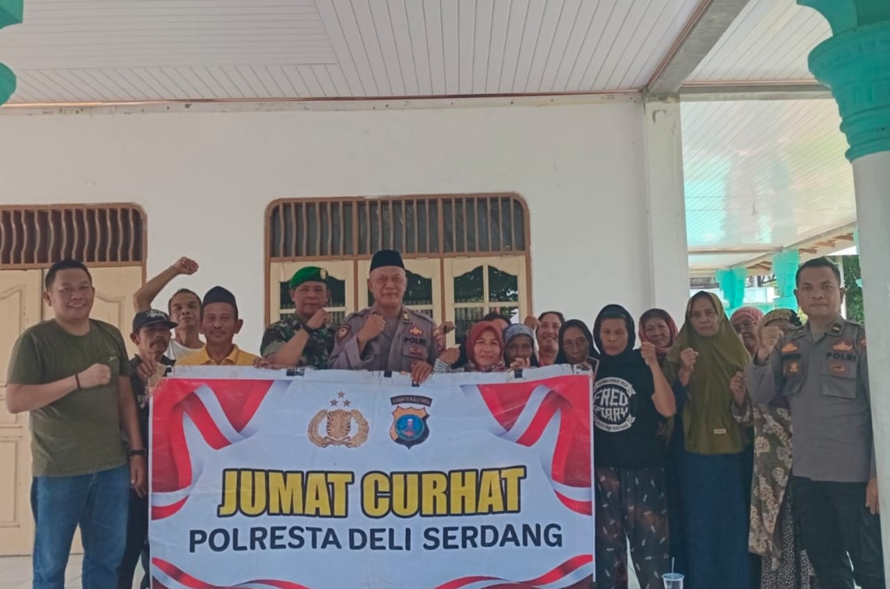 Buka Dialog dengan Masyarakat, Polresta Deli Serdang Laksanakan Kegiatan Jumat Curhat